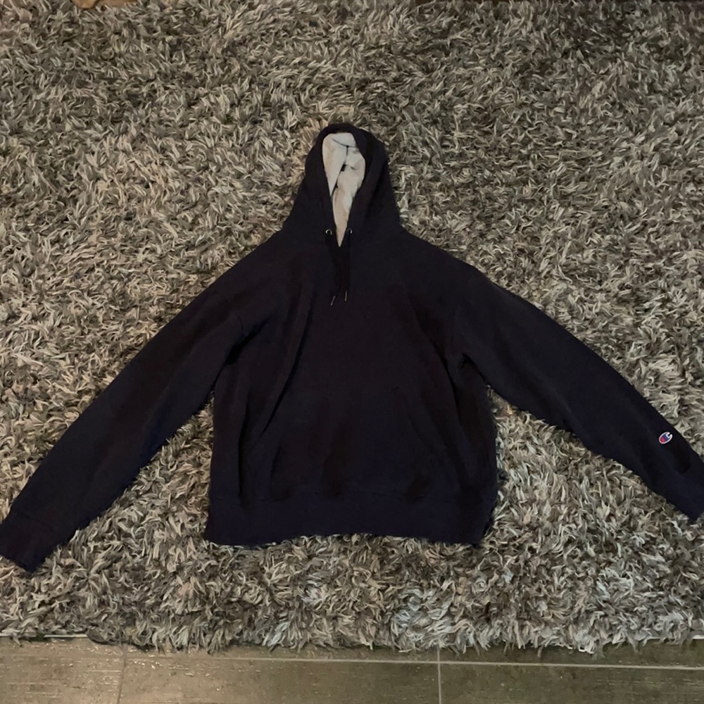 Navy blue champion hoodie